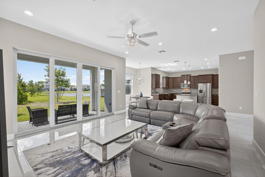 Furnished interior view inside a new home in , The Acreage (Image 50).