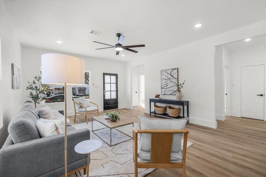 Furnished interior view inside a new home in , Fort Worth (Image 6). Furnished interior view inside a new home in , Fort Worth (Image 6).