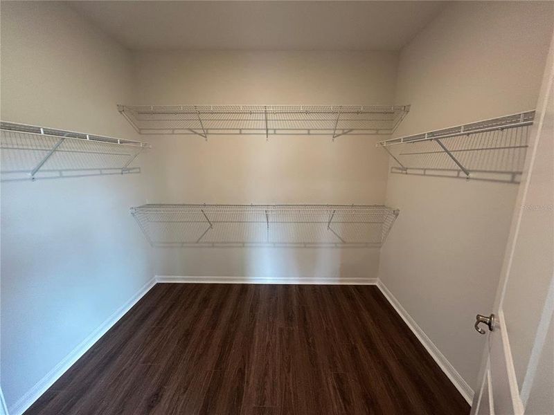 Primary walk-in closet