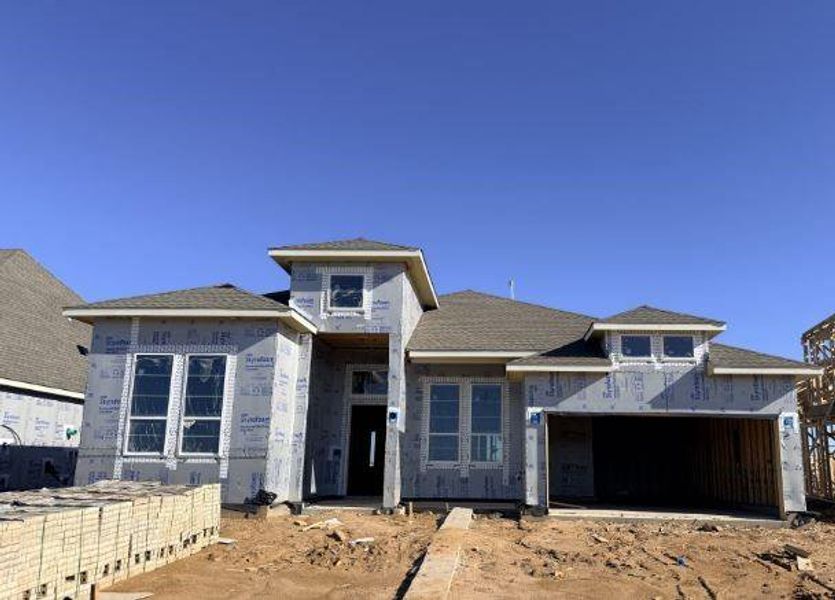 In-progress construction of a new home in Wildrye, Waller, TX (Image 38).