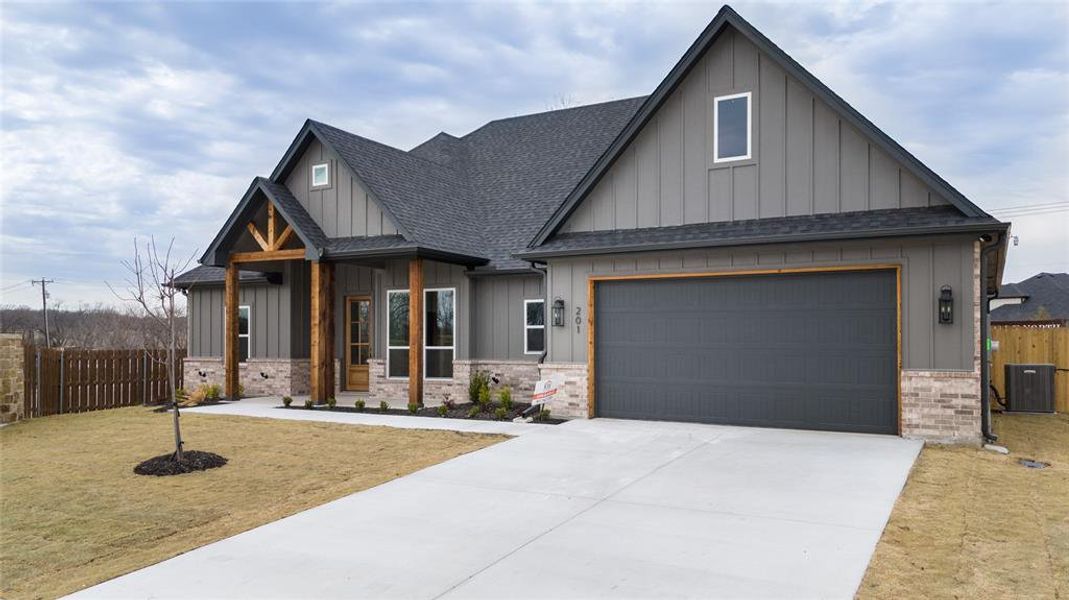 Front exterior of a new home in , Willow Park, TX, highlighting curb appeal (Image 24).