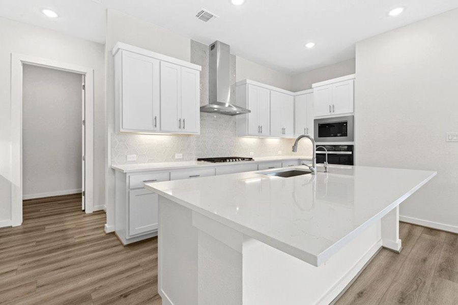 Furnished interior view inside a new home in University Heights, Round Rock (Image 11).