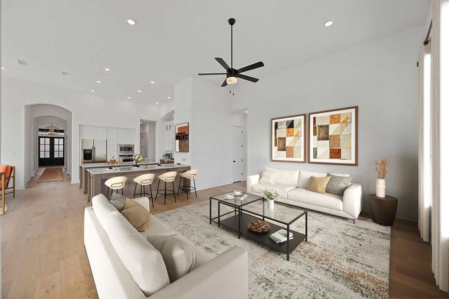 Furnished interior view inside a new home in Parkside On The River, Georgetown (Image 10).