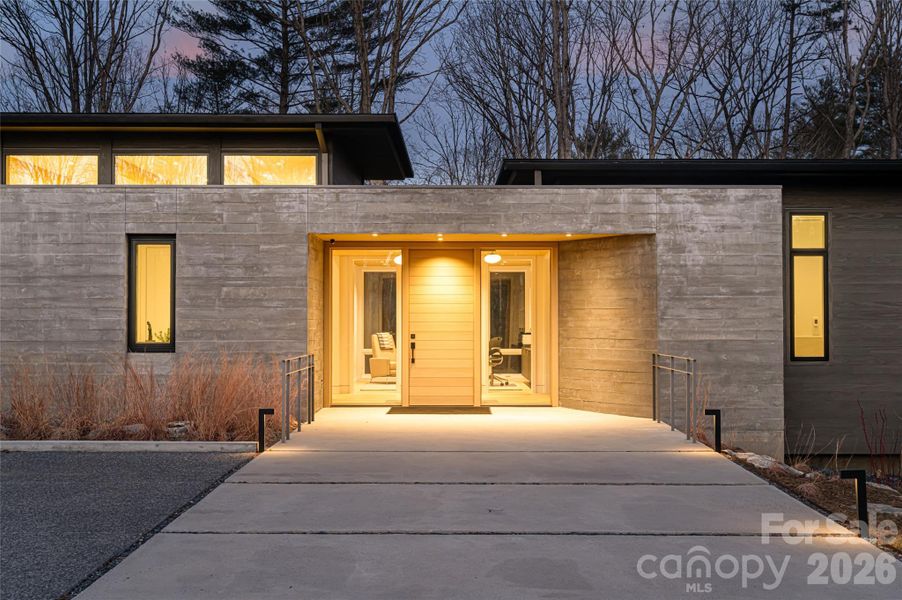 Exterior details and patio area of a home in , Asheville (Image 21).