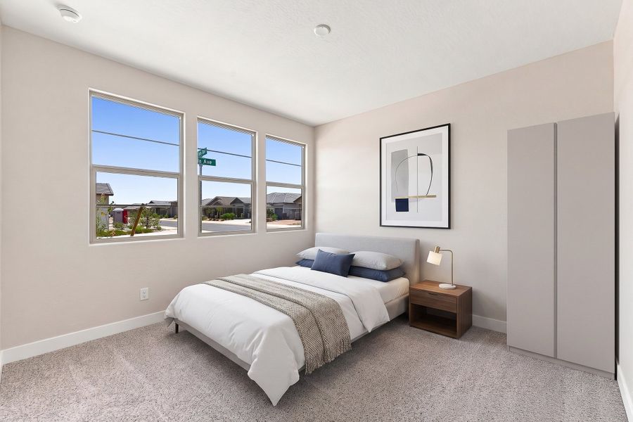 Furnished interior view inside a new home in Marbella at Windrose, Waddell (Image 10). Furnished interior view inside a new home in Marbella at Windrose, Waddell (Image 10).