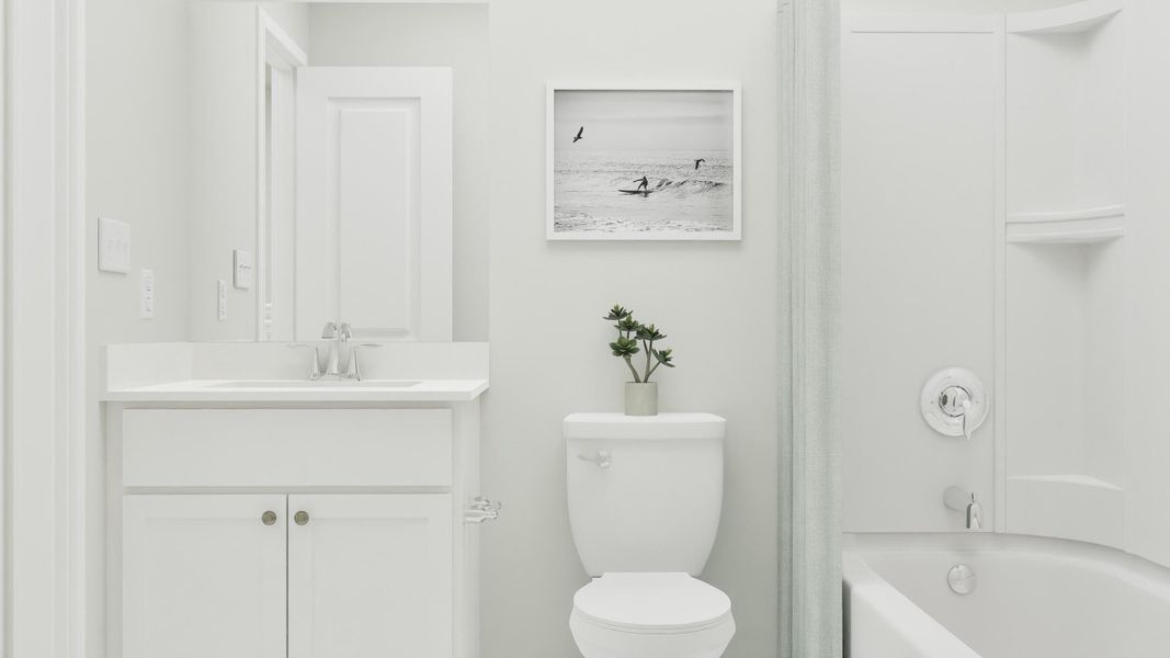 Furnished interior view inside a new home in , Summerville (Image 15).