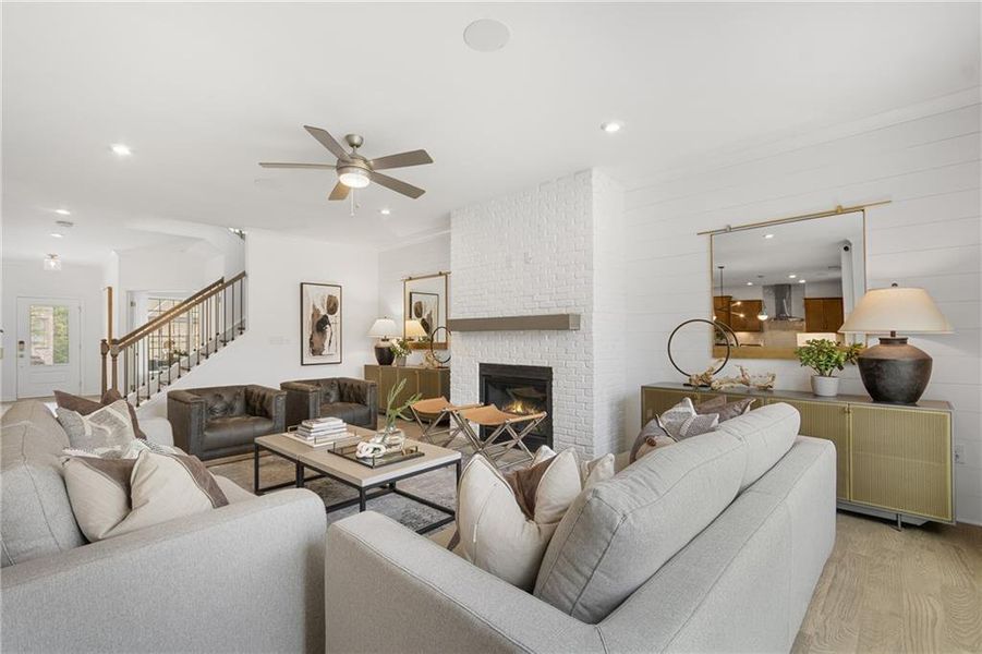 Furnished interior view inside a new home in Sierra Creek, Hoschton (Image 15).