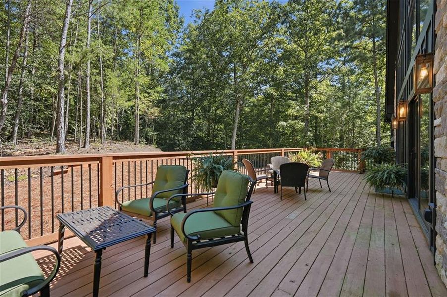 Exterior details and patio area of a home in , Ellijay (Image 4).