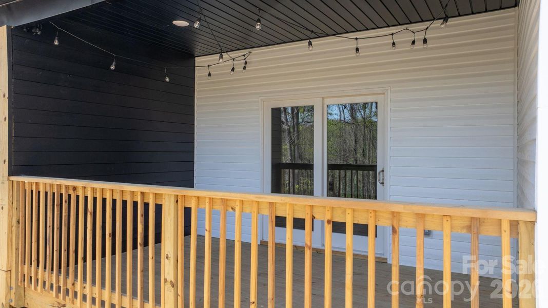 Exterior details and patio area of a home in , Hickory (Image 37).