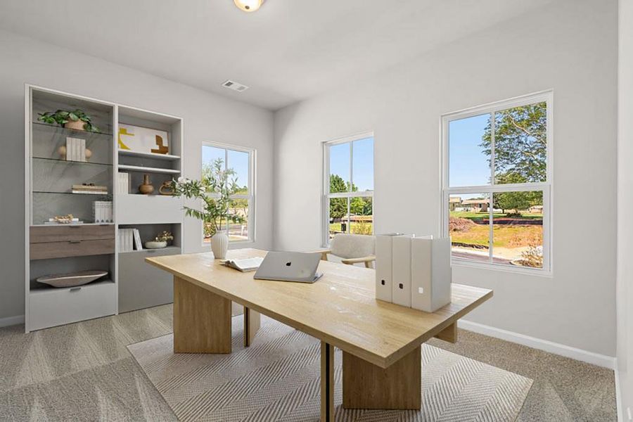 Furnished interior view inside a new home in Harmony, Auburn (Image 3). Furnished interior view inside a new home in Harmony, Auburn (Image 3).