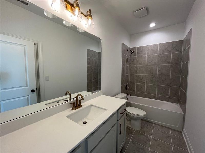 Furnished interior view inside a new home in East Harbor II at Chestatee, Dawsonville (Image 11).