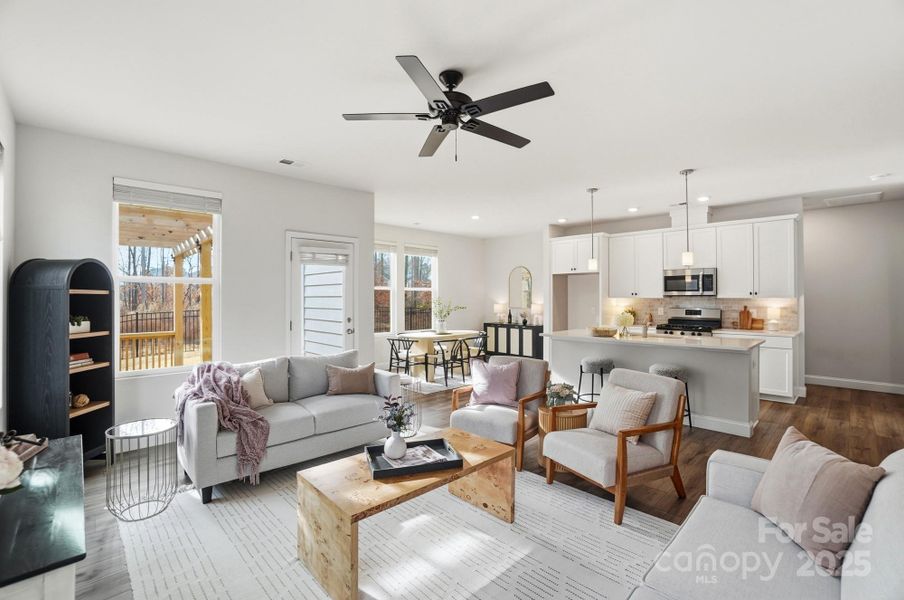Furnished interior view inside a new home in , Cramerton (Image 25).