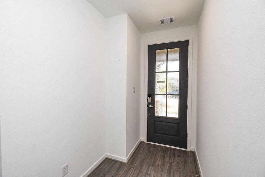 VIEW OF ENTRY FROM INSIDE THE HOUSE