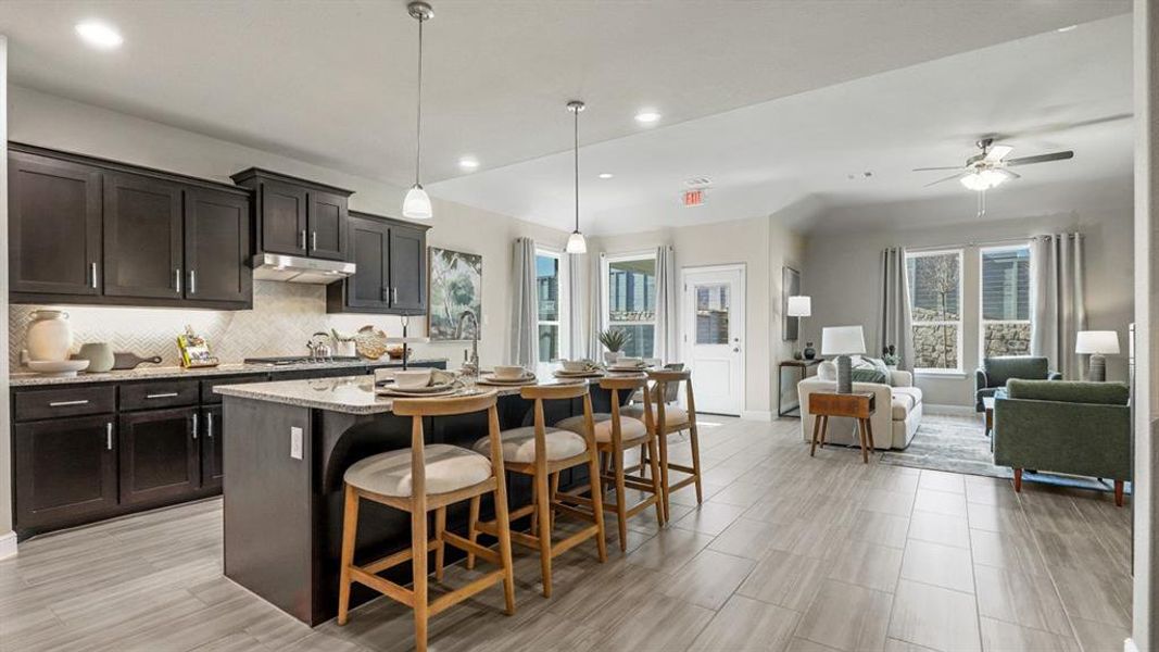Furnished interior view inside a new home in Treeline, Justin (Image 4).