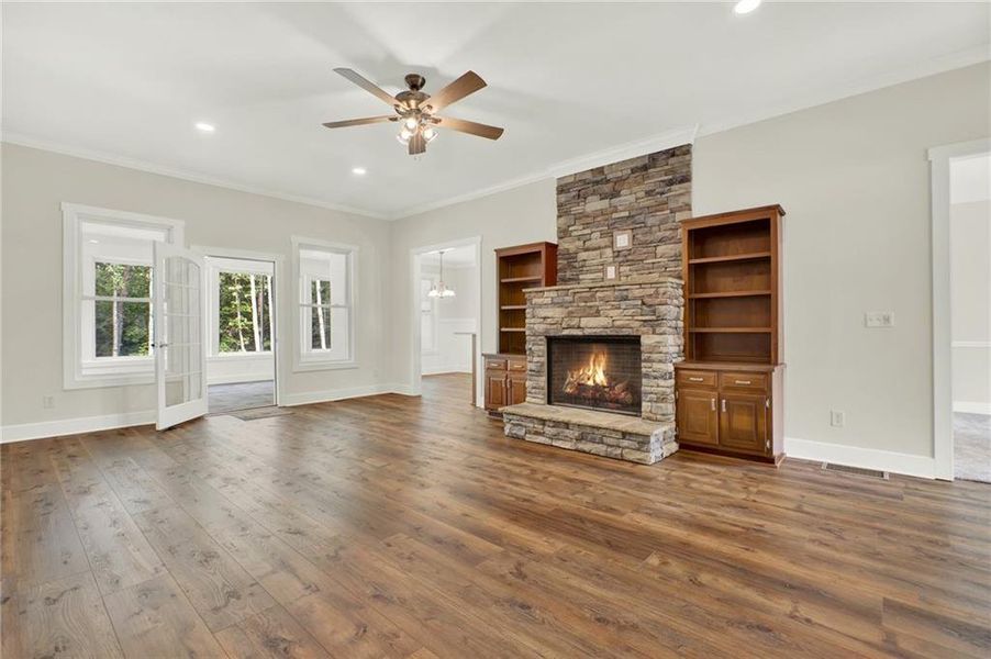 Spacious, unfurnished interior of a new home in , Canton (Image 47).
