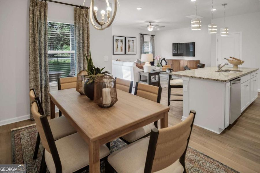 Furnished interior view inside a new home in Stonebridge North, Macon (Image 7).