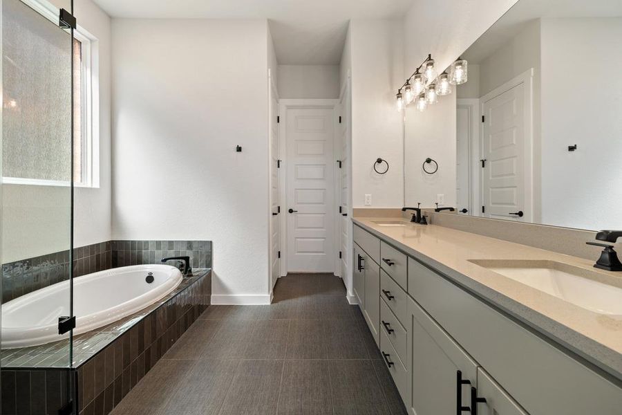 Furnished interior view inside a new home in Lariat, Liberty Hill (Image 12).