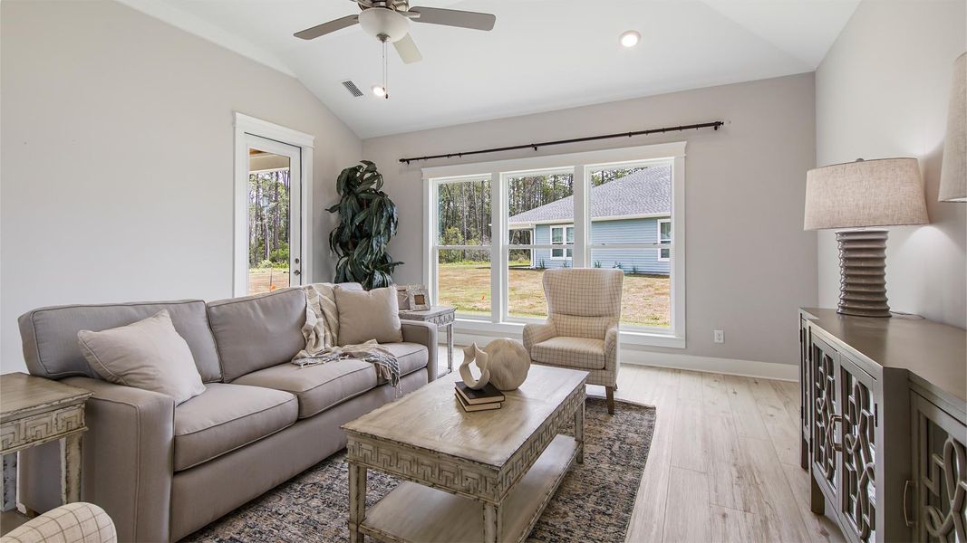 Furnished interior view inside a new home in Breakfast Point East Phase II, Panama City Beach (Image 15). Furnished interior view inside a new home in Breakfast Point East Phase II, Panama City Beach (Image 15).