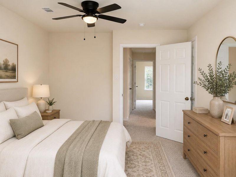 Furnished interior view inside a new home in , Willis (Image 10).