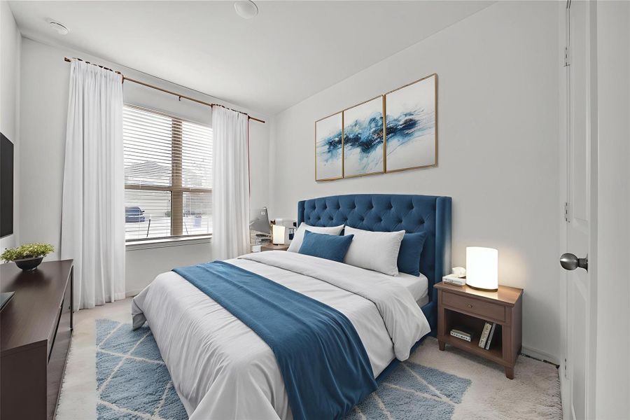 Furnished interior view inside a new home in , Cypress (Image 8).