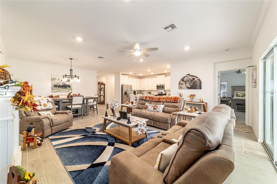 Furnished interior view inside a new home in Country Lane Estates, Williston (Image 39).