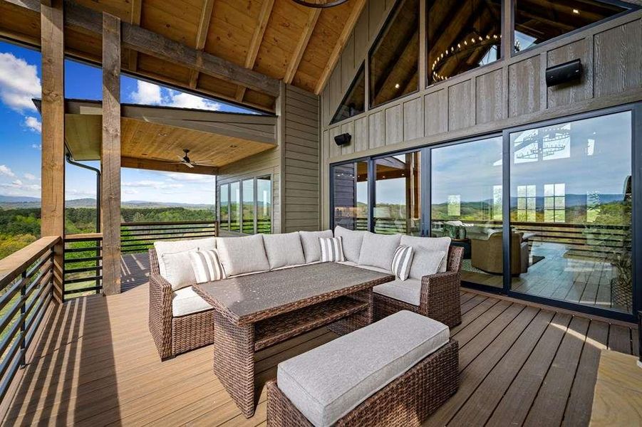 Exterior details and patio area of a home in , Blue Ridge (Image 33).