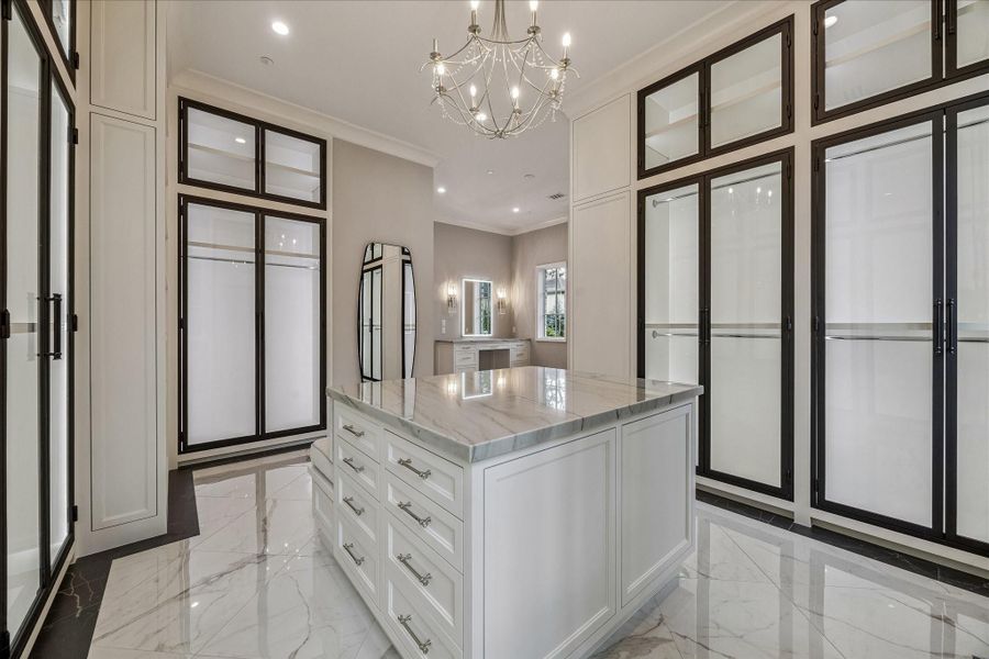 Furnished interior view inside a new home in , Bunker Hill Village (Image 38).