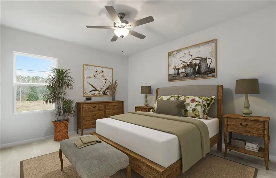 Furnished interior view inside a new home in Haverhill Estates, Dacula (Image 10). Furnished interior view inside a new home in Haverhill Estates, Dacula (Image 10).