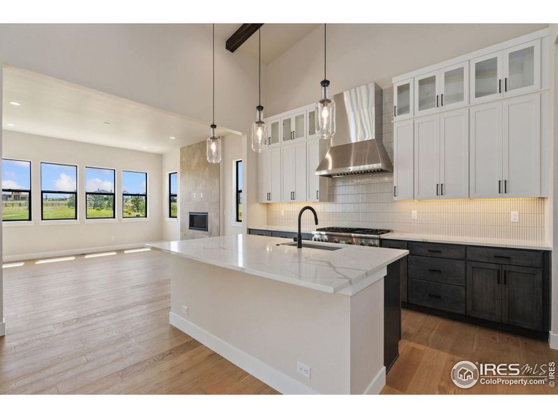 Furnished interior view inside a new home in The Fairways at RainDance, Windsor (Image 6).