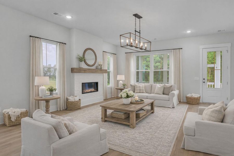 Furnished interior view inside a new home in , Johns Island (Image 5).