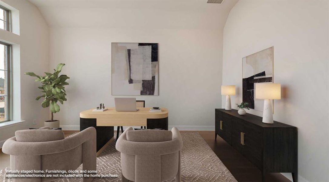 Furnished interior view inside a new home in Trinity Falls, McKinney (Image 10).