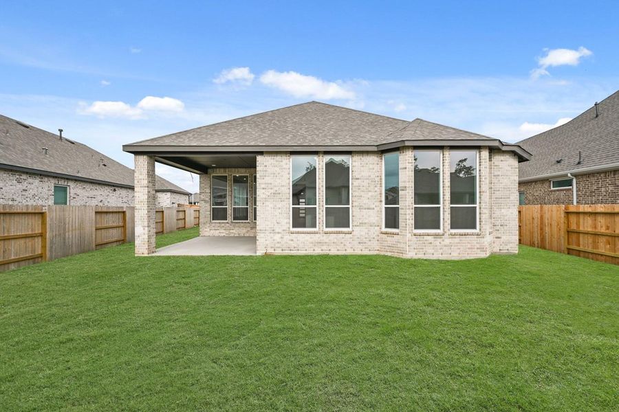 Exterior details and patio area of a home in Grand Central Park: 55ft. lots, Conroe (Image 2).