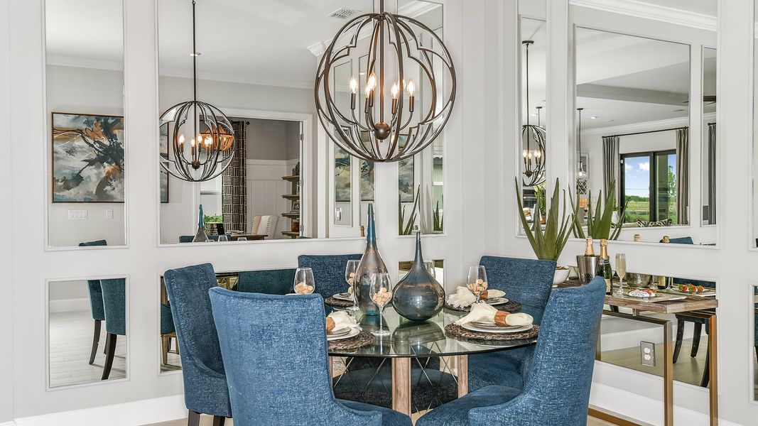 Furnished interior view inside a new home in Astor Creek Golf and Country Club, Port St. Lucie (Image 5). Furnished interior view inside a new home in Astor Creek Golf and Country Club, Port St. Lucie (Image 5).