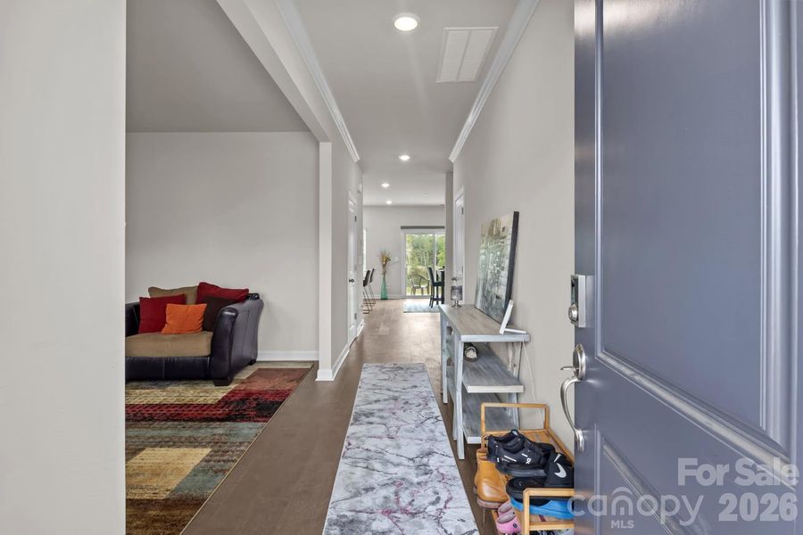 Furnished interior view inside a new home in Shepherds Landing, Mooresville (Image 6).
