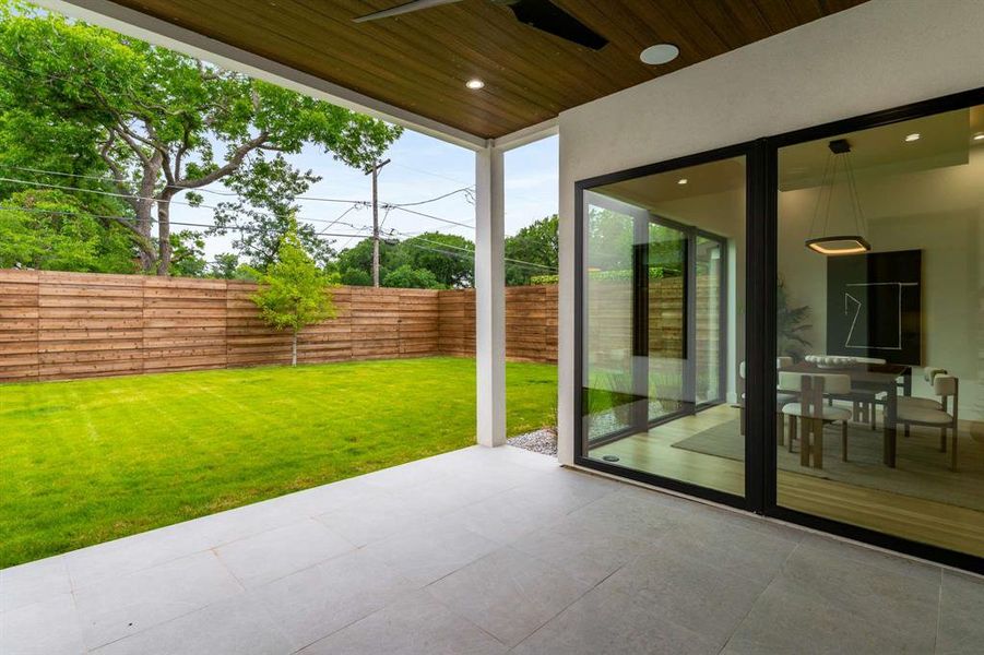 Exterior details and patio area of a home in , Dallas (Image 29).