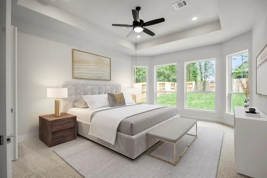 Furnished interior view inside a new home in The Woodlands Hills, Willis (Image 6). Furnished interior view inside a new home in The Woodlands Hills, Willis (Image 6).