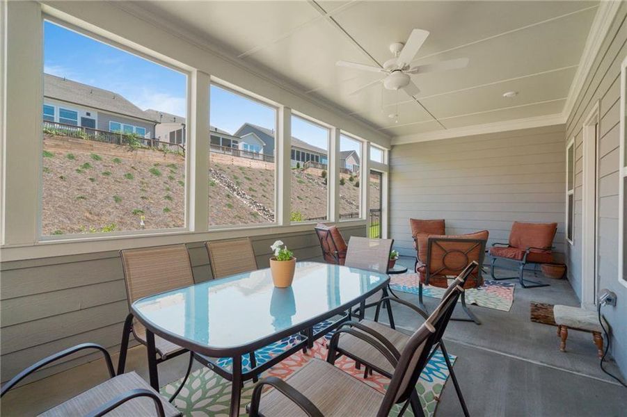 Furnished interior view inside a new home in Hickory Bluffs, Canton (Image 7).