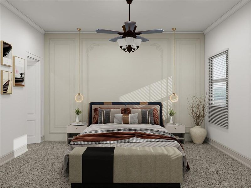 Furnished interior view inside a new home in , Cumming (Image 10).