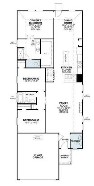 2D floor plan layout of this home in Lane Ranch, Sanger, TX (Image 3).