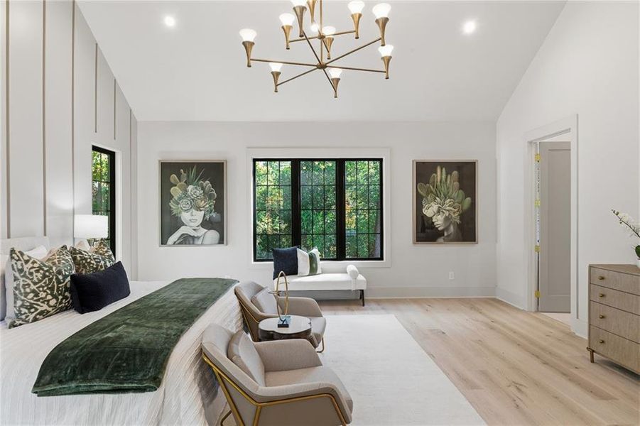 Furnished interior view inside a new home in , Atlanta (Image 12).