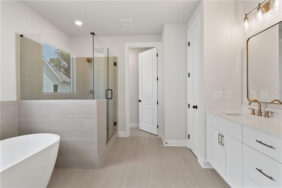 Furnished interior view inside a new home in Promenade at Sawnee Village, Cumming (Image 12).