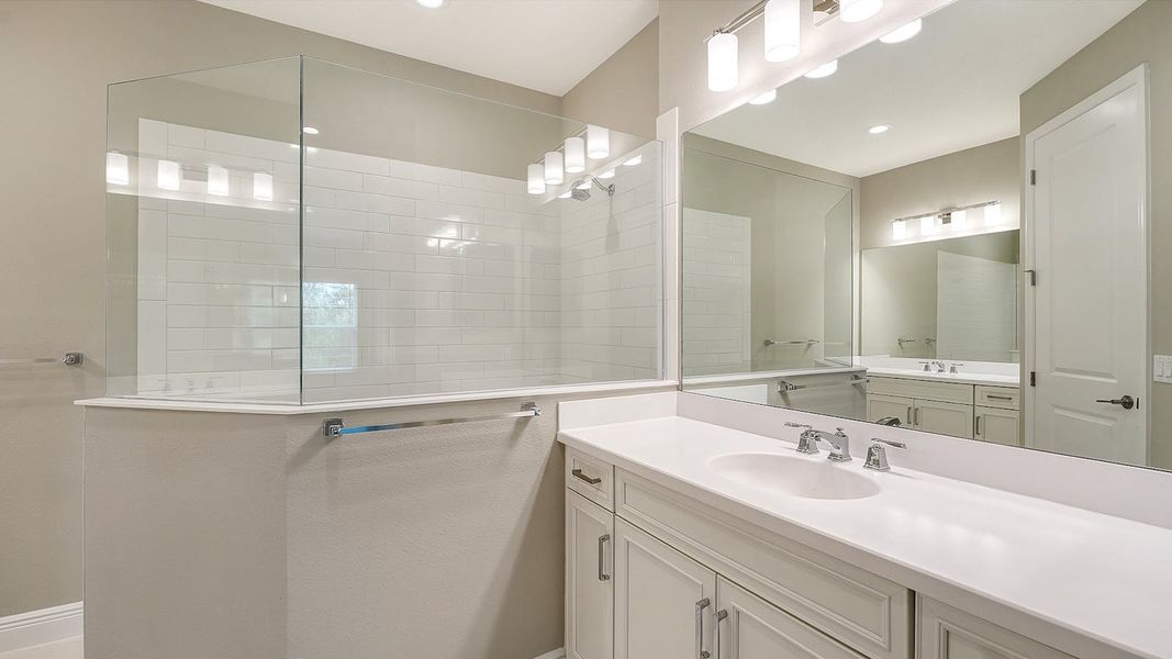 Furnished interior view inside a new home in Wildleaf Real Estate and Homes for Sale in Parrish, FL - Neal Communities, Parrish (Image 11).