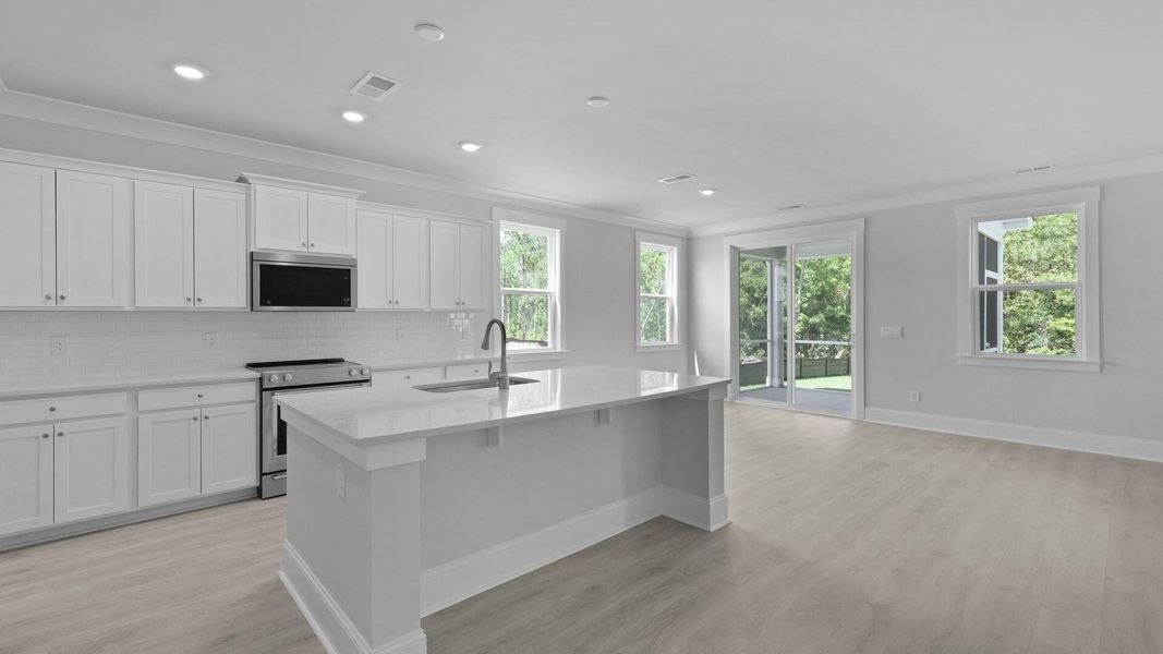 Furnished interior view inside a new home in Sheep Island, Summerville (Image 13). Furnished interior view inside a new home in Sheep Island, Summerville (Image 13).