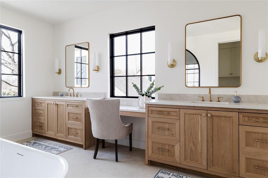 Furnished interior view inside a new home in , Dallas (Image 13).