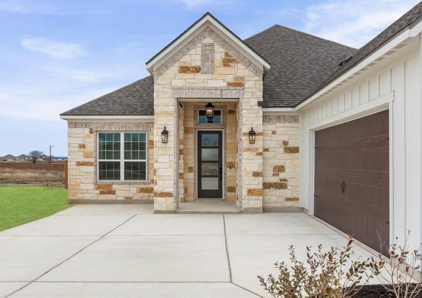 The Kingsley has a welcoming front porch.