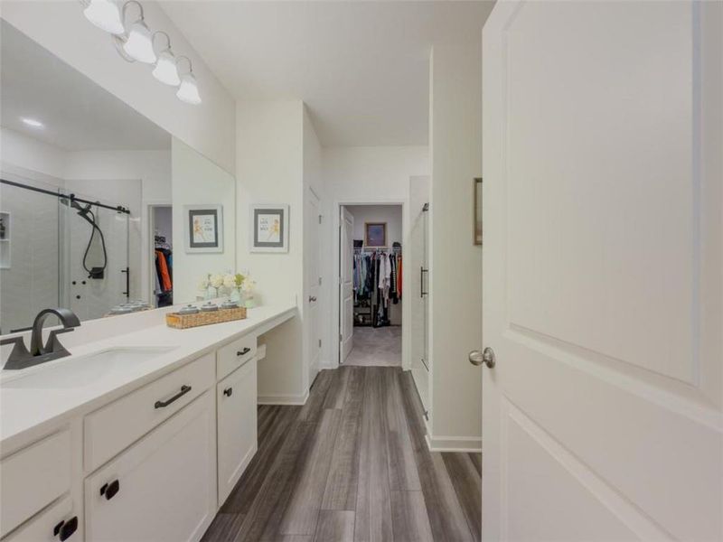 Furnished interior view inside a new home in Bentwater, Hoschton (Image 9). Furnished interior view inside a new home in Bentwater, Hoschton (Image 9).