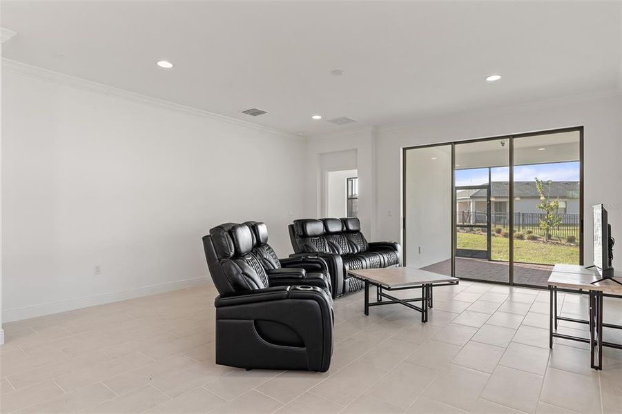 Furnished interior view inside a new home in Lakes at Harmony, Harmony (Image 18).