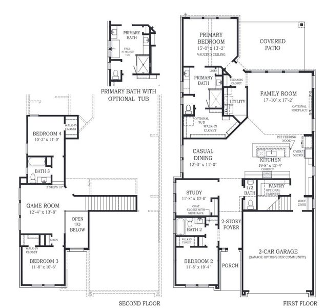 2D floor plan layout of this home in Grange, Katy, TX (Image 5).