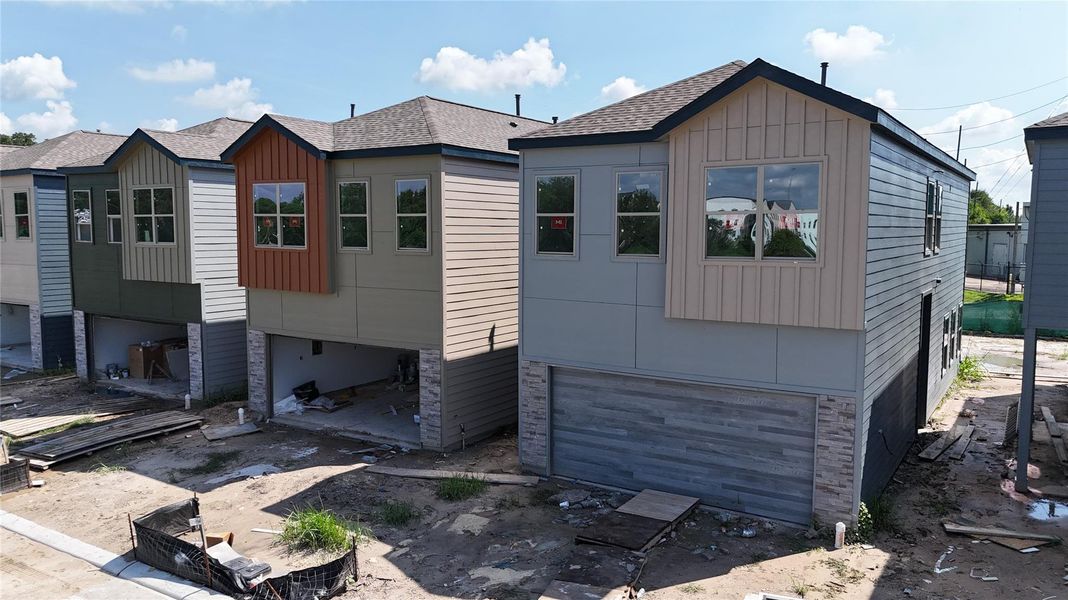 Exterior progress underway; thoughtfully designed with modern finishes. Exterior progress underway; thoughtfully designed with modern finishes.