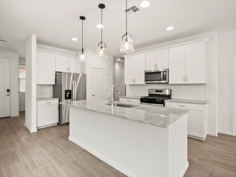 Furnished interior view inside a new home in Hanson Ridge, Vail (Image 3).